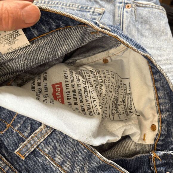 Vintage 90's Y2K Levis 505 Denim Pants W32 L32 Made in PR USA Faded Wash EUC - Picture 9 of 9